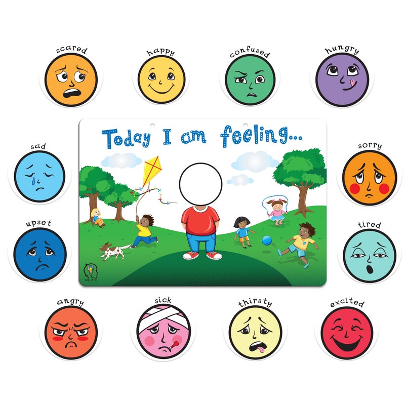 Amonev Today I am Feeling Chart Feelings and Emotion Magnetic Chart Communication aid for Speech Delay Non Verbal Children with Autism, Special Needs ADHD - Image 3